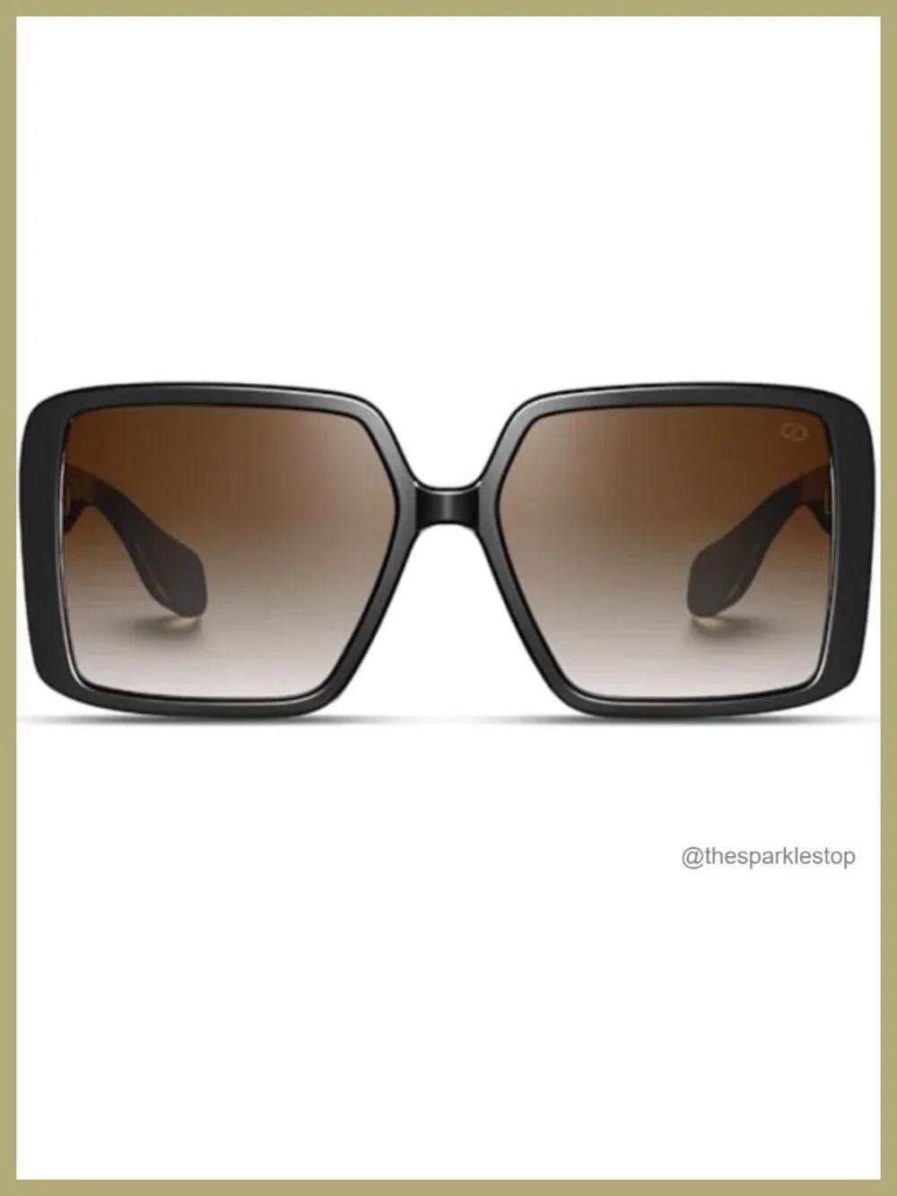 Oversized Square Sunglasses Women UV400 TR90 Frame Retro Fashion Designer